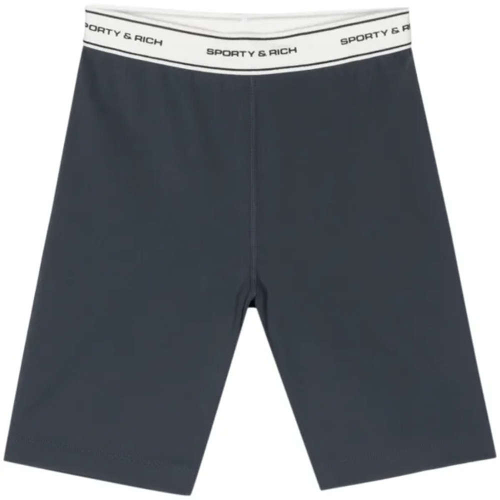 Sporty & Rich Dark Gray Athletic Shorts